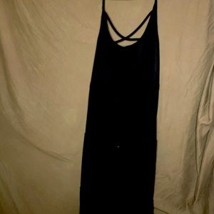 Black Long Strapeless  Sundress .